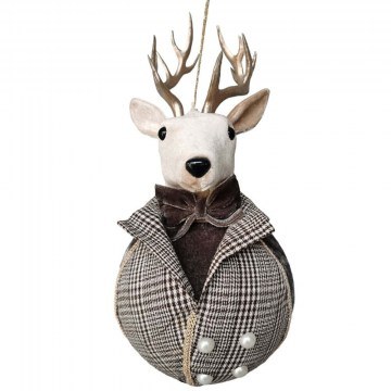 Χριστουγεννιάτικη Μπάλα Gentleman 030287 14x14x28cm Multi
