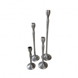 Κηροπήγια Jolie 022236 (Σετ 4τμχ) Antique Silver ANTIQUE SILVER