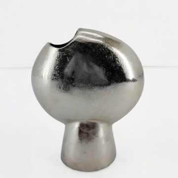 Βάζο Doto 029025 16x8x18cm Silver Nickel