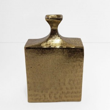Vase Flasche 019146 18x9x28cm Gold