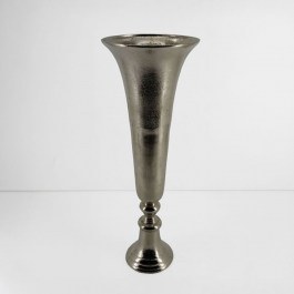 Βάζο Flores 017640 19x19x55cm Silver SILVER