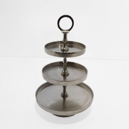Ordevier Servir 3 Levels 017651 22x22x36cm Silver SILVER