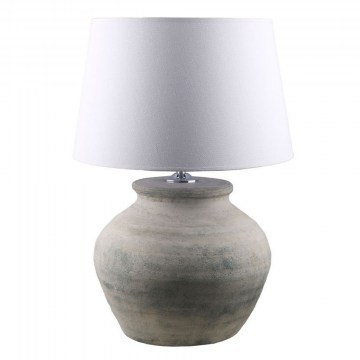 Table Lamp Dilos 032182 Ε27 Max 40W 38x38x77cm Grey-White