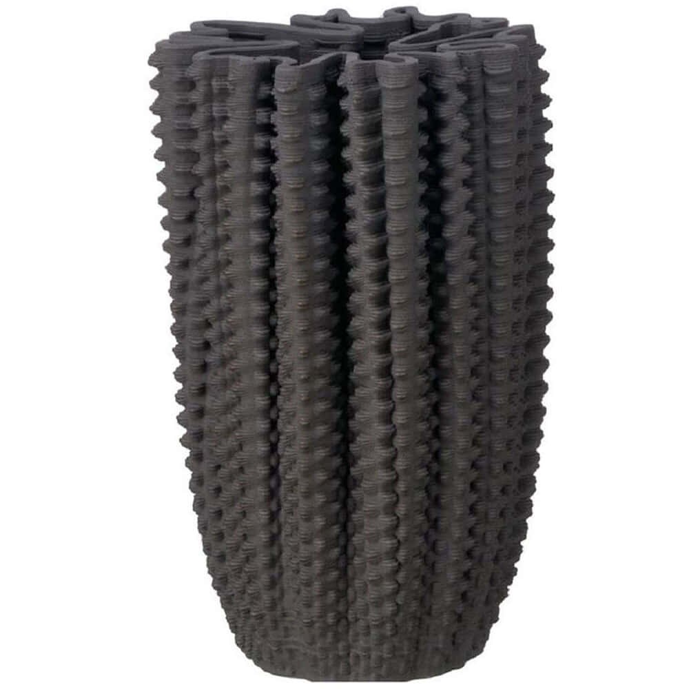 Βάζο Velisse 034441 16x16x24cm Dark Grey