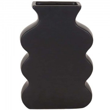 Βάζο Luno 034749 18,5x8x27,5cm Black