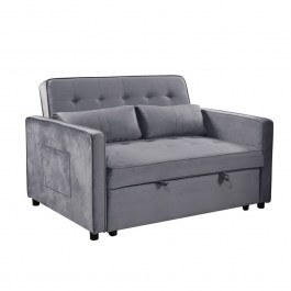 Sofa Bed Solution 70-0344 Two-seater 133x94x87cm Grey GREY