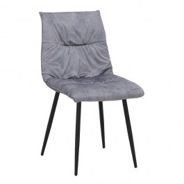 Καρέκλα Linea 03-1158 47x55x86cm Grey Silver SILVER-GREY