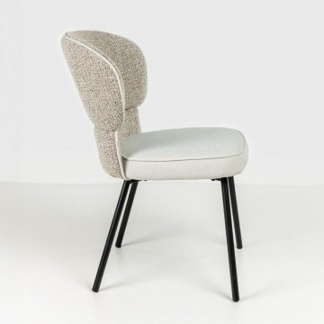 Καρέκλα Sahara 03-1147 53x61x84cm Light Grey