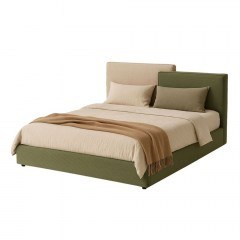 Κρεβάτι Puzzle 09-2147 223x176x106cm (Για Στρώμα 160x200cm) Olive-Beige