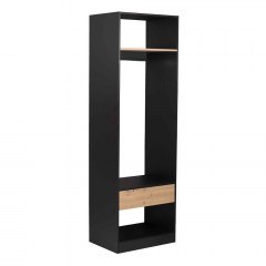 Wardrobe System 18-0026 63x45x200cm Black-Sonoma
