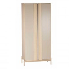 Ντουλάπα Cappuccino 06-0125 Δίφυλλη 84.6x50x185cm Latte-Sonoma