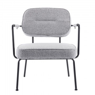 Πολυθρόνα Prisley 01-3530 73x66x78cm Light Grey