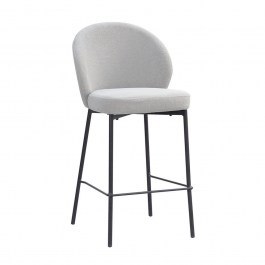 Stool Bar Lune 26-0059 48x53.5x95.5cm Grey GREY