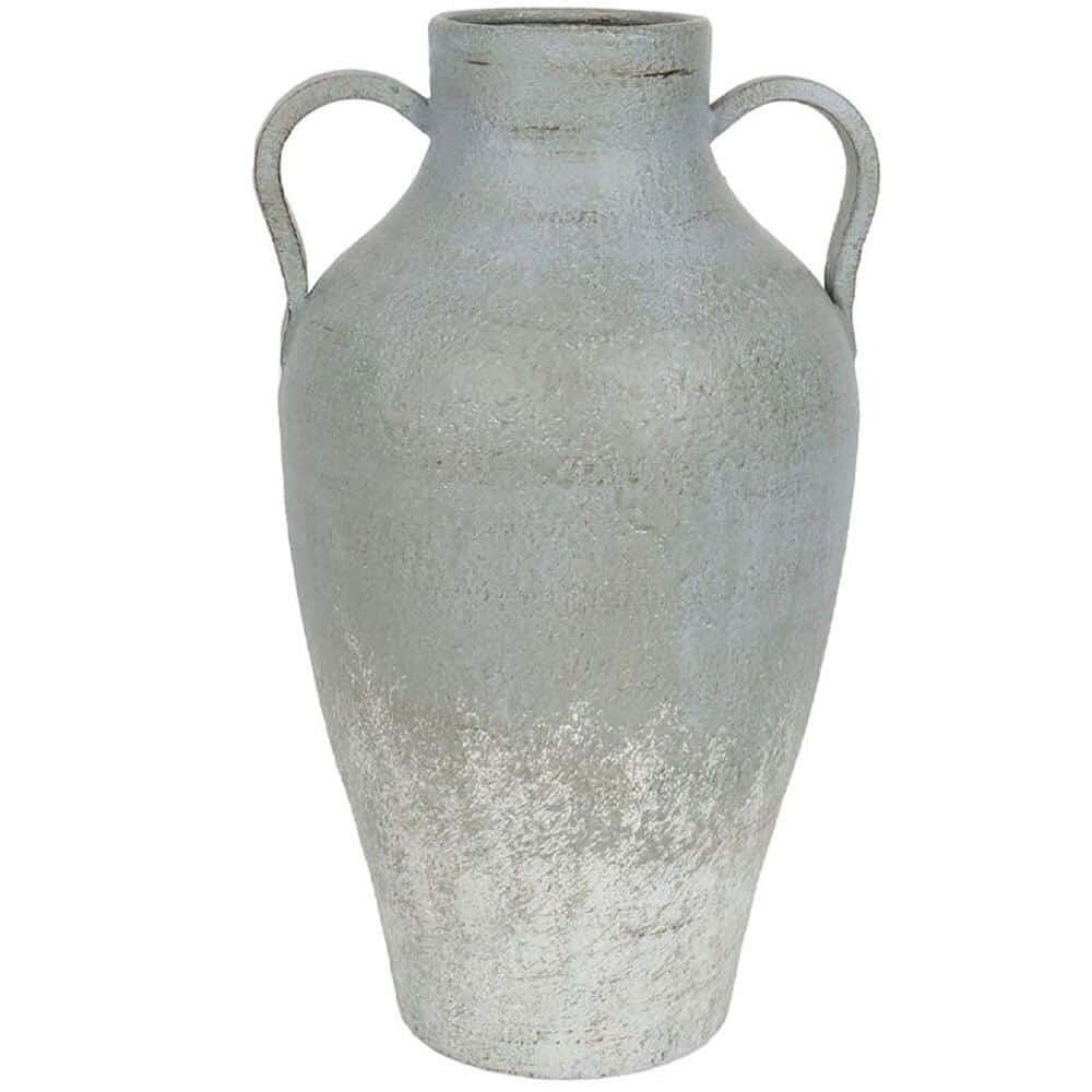 Βάζο Amfore 034802 25x23x50cm Grey Blue