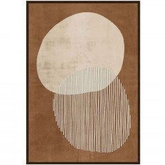 Canvas Painting Convex 031349 60x4x90cm Beige-Brown