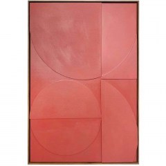 Canvas Painting Harmony 034676 82,6x4,3x122,6cm Coral