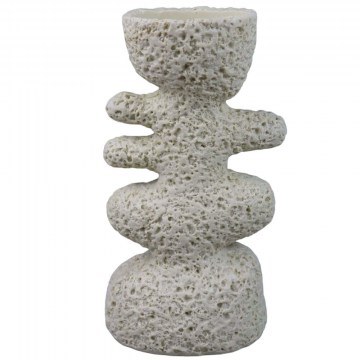 Candlestick Lustre 034610 14,5x9,5x25cm Beige
