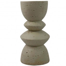 Κηροπήγιο Equinox 034622 10x10x20cm Beige BEIGE