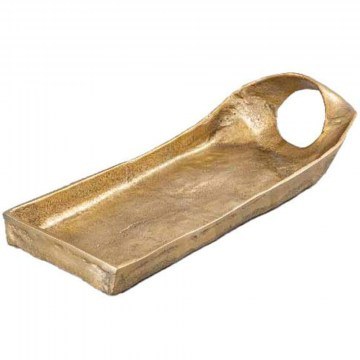 Decorative Tray One Grip 034391 48x17x8,5cm Gold