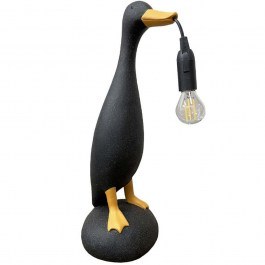 Table Lamp Quack 034448 16,7x15,7x43cm Ε14 40W Black-Gold BLACK-GOLD
