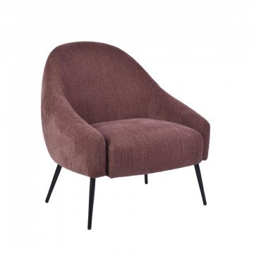 Armchair Abbey 01-3664 74x85x80.5cm Purple