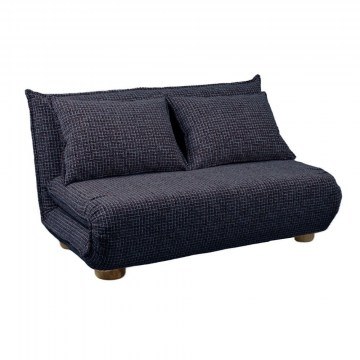 Καναπές - Κρεβάτι Futon 70-0446 Διθέσιος Αναδιπλούμενος 141x87x76cm Grey-Black