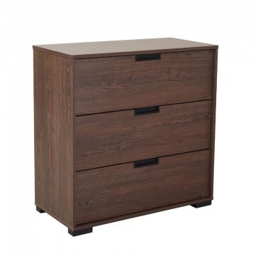 Chest Of Drawers Inspire 09-2161 With 3 Drawers 80x39x80cm Walnut