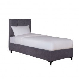 Κρεβάτι Piano 40-0046 Με Αποθηκευτικό Χώρο 207x97x115 (Για Στρώμα 90x200cm) Grey GREY