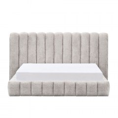 Bed Savagiar 40-0077 (For Mattress 160x200cm) 210.5x220.5x109.7cm Grey