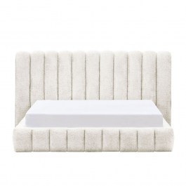 Κρεβάτι Savagiar 40-0078 (Για Στρώμα 160x200cm) 210.5x220.5x109.7cm Cream CREAM
