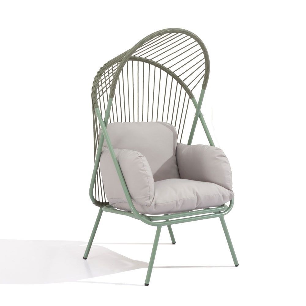 Πολυθρόνα Κήπου Sun 51-0019 75x69x135.5cm Olive