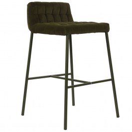 Σκαμπό Μπαρ Merlo 26-0105 49x50x88cm Olive Green OLIVE GREEN