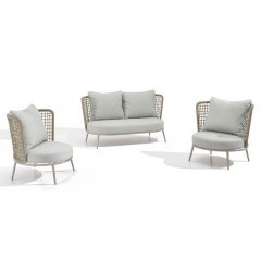 Garden Set Polo (Set 3Pcs) 49-0010 4 Θέσεων Beige