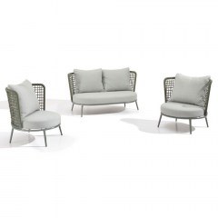 Garden Set Polo (Set 3Pcs) 49-0011 4 Θέσεων Olive Green