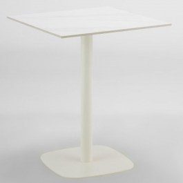 Τραπέζι Quadra 52-0025 60x60x74cm White Marble WHITE