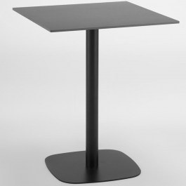 Τραπέζι Quadra 52-0028 60x60x74cm Black BLACK