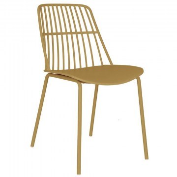 Καρέκλα Tag 53-0037 55x45x82cm Mustard