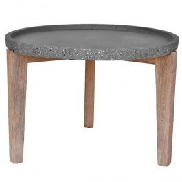 Table Orrin 04-1033 D73x48cm Anthracite-Natural ANTHRACITE-NATURAL