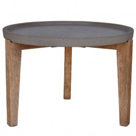Table Orrin 04-1034 Φ73x48cm Brown-Light Grey BROWN-LIGHT GREY