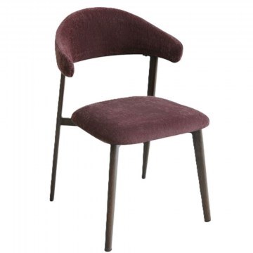 Καρέκλα Coubre 03-1276 60x51x80cm Bordeaux-Bitter Brown