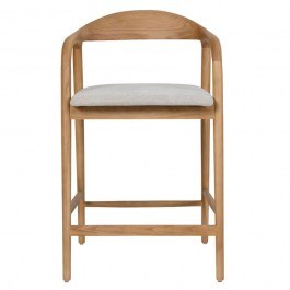 Σκαμπό Μπαρ Tutto 26-0110 62x56x93cm Oak-Beige OAK