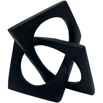 Διακοσμητικός Κόμπος Complex 031104 22x14x23cm Black