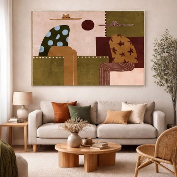 Πίνακας Καμβάς Sombra 201-0016 120x4x80cm Multi