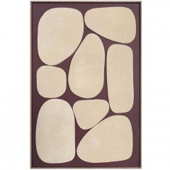 Πίνακας Καμβάς Blom 035048 80x4x120cm Dark Brown-Beige