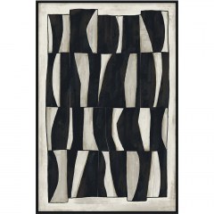 Πίνακας Καμβάς Cebra 033176 80x4x120cm Beige-Black