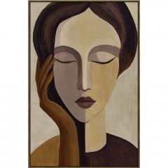 Πίνακας Καμβάς Sonar Lady 033184 80x4x120cm Multi