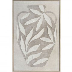Πίνακας Καμβάς Husk 034666 80x4x120cm Beige-White