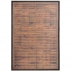 Canvas Painting Plow 035042 60x4x90cm Brown