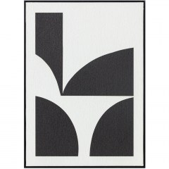 Canvas Painting Constrast 035050 60x3x80cm White-Black