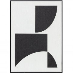 Canvas Painting Constrast 035051 60x3x80cm White-Black